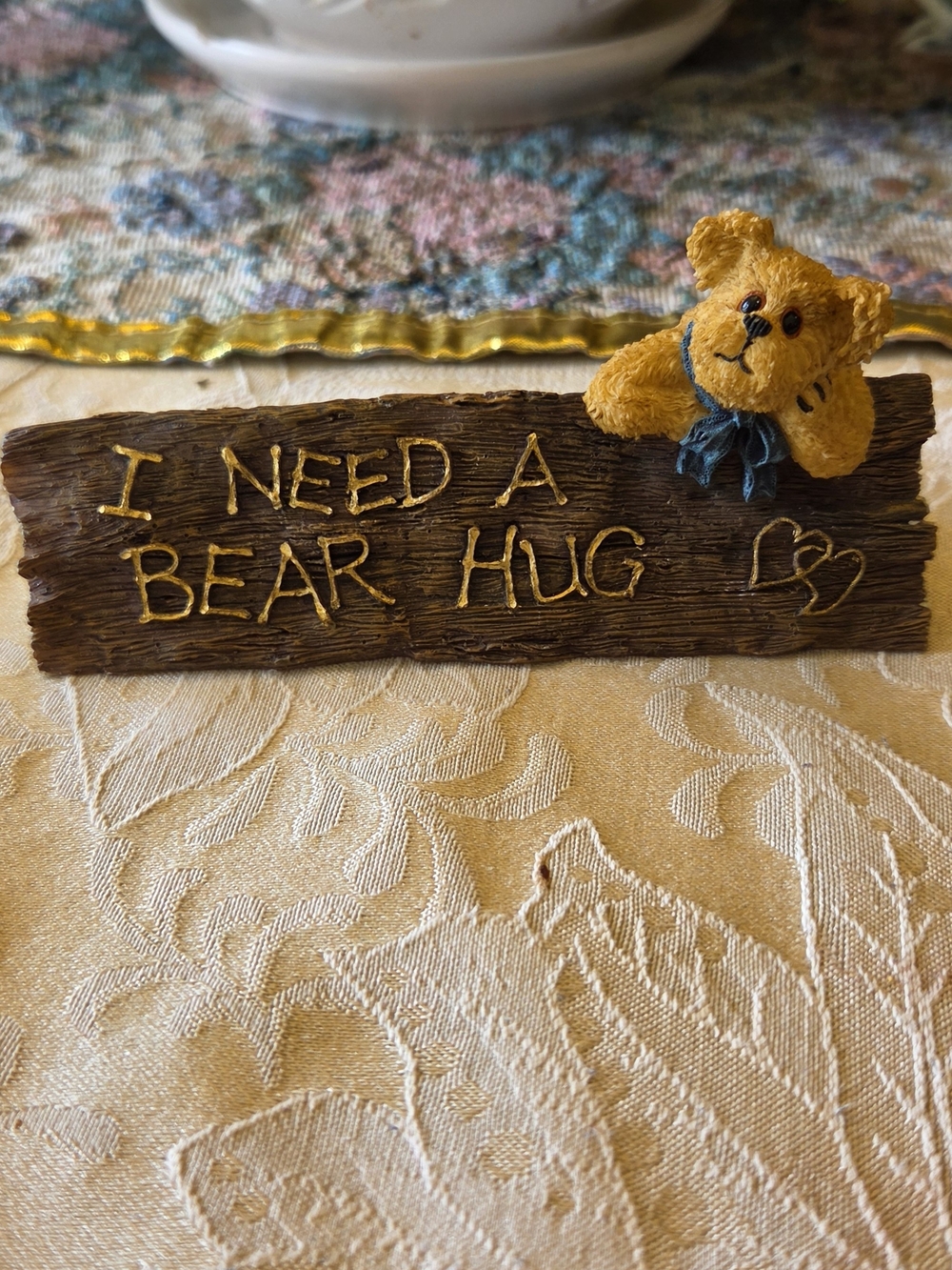 Boyds Bears & Friends Tabletop Sign – "Harry... On The Job" (2001)